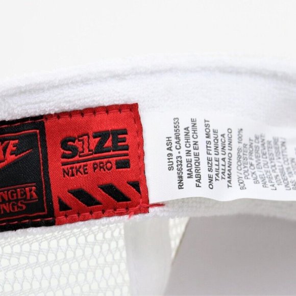 New Nike Stranger Things Hawkins High School Hat Cap Snapback One Size CQ8461-01 - Picture 2 of 6